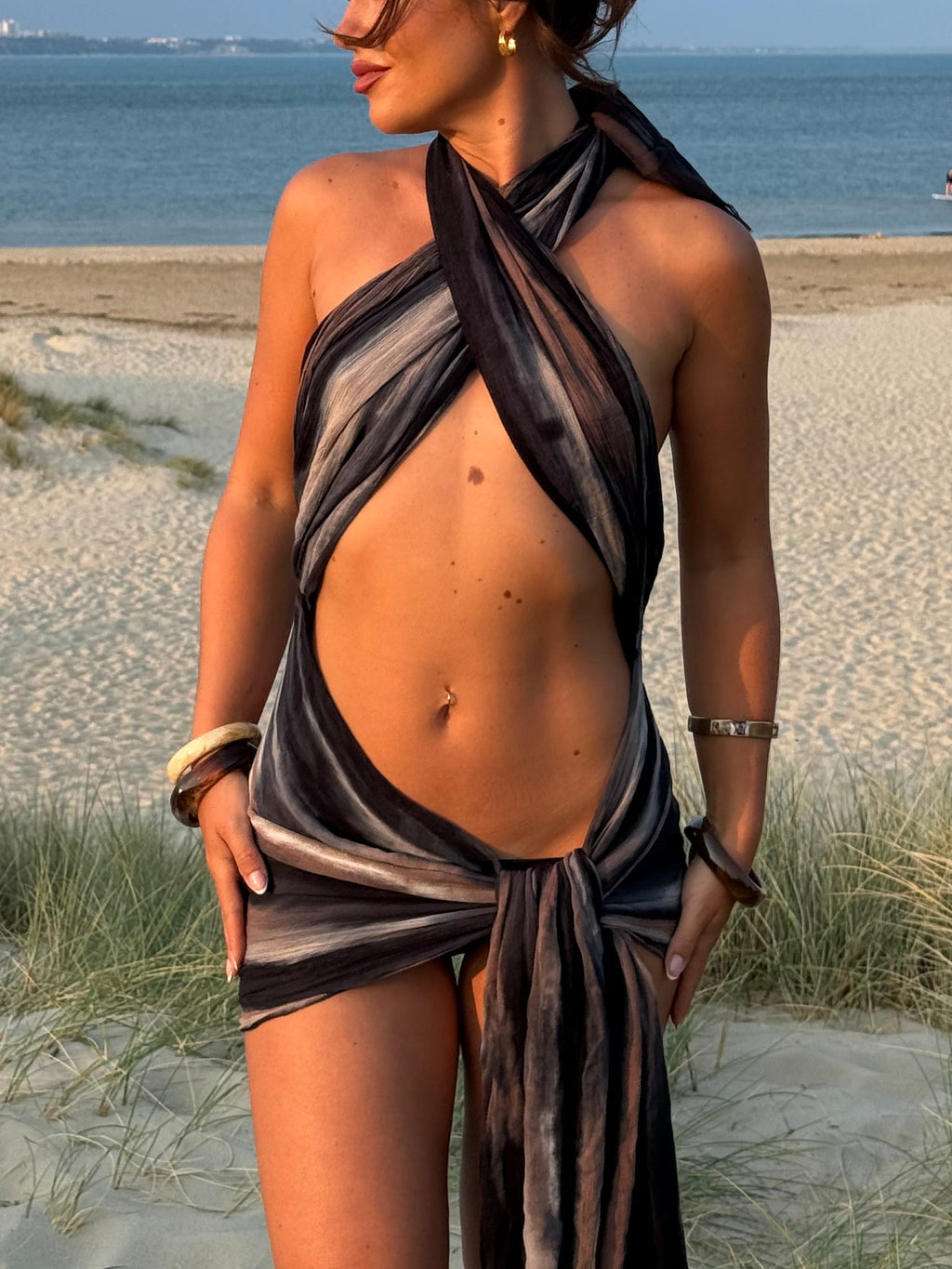 Halter Dress - Midnight
