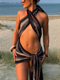 Halter Dress - Midnight