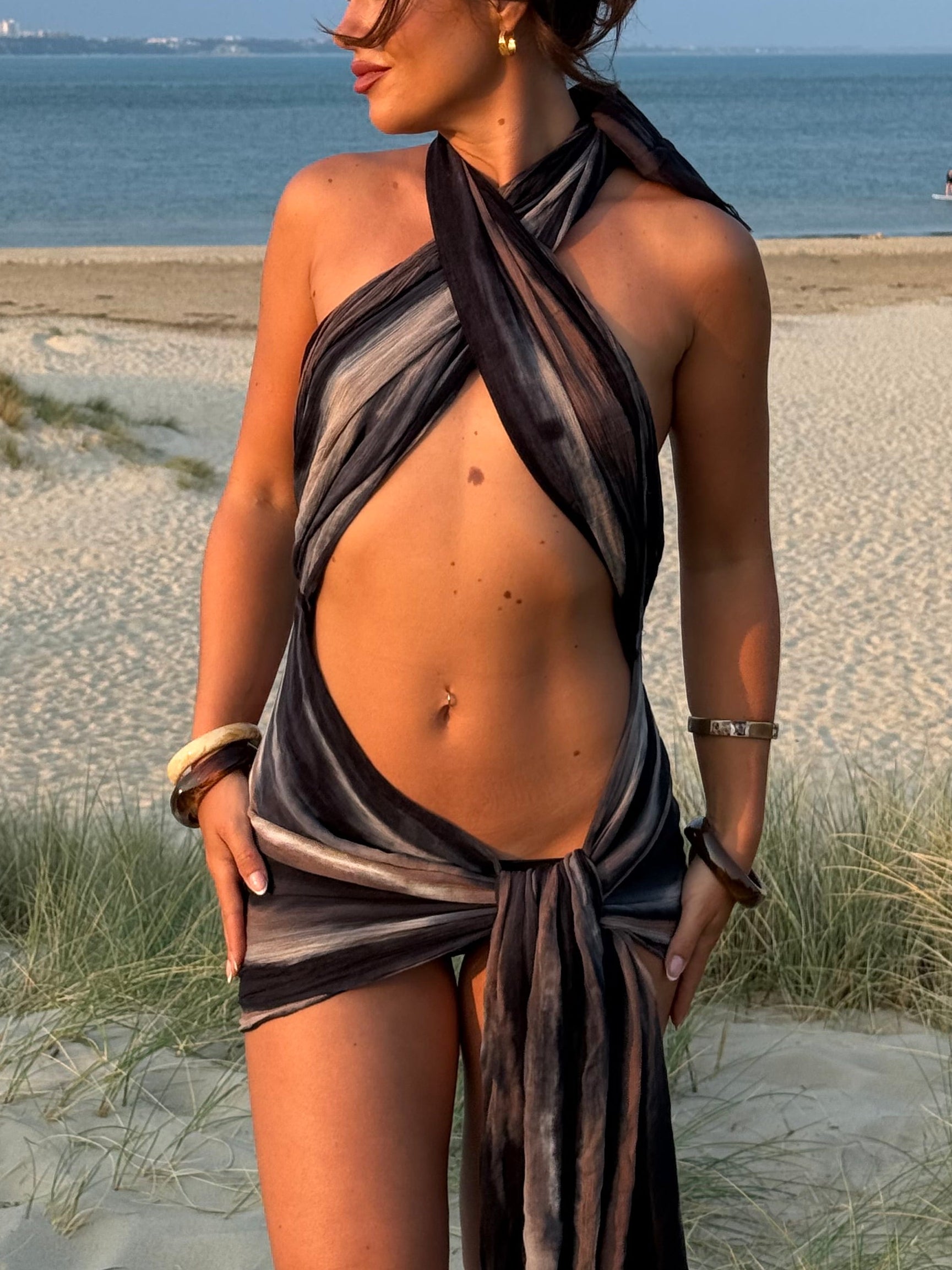 Halter Dress - Midnight