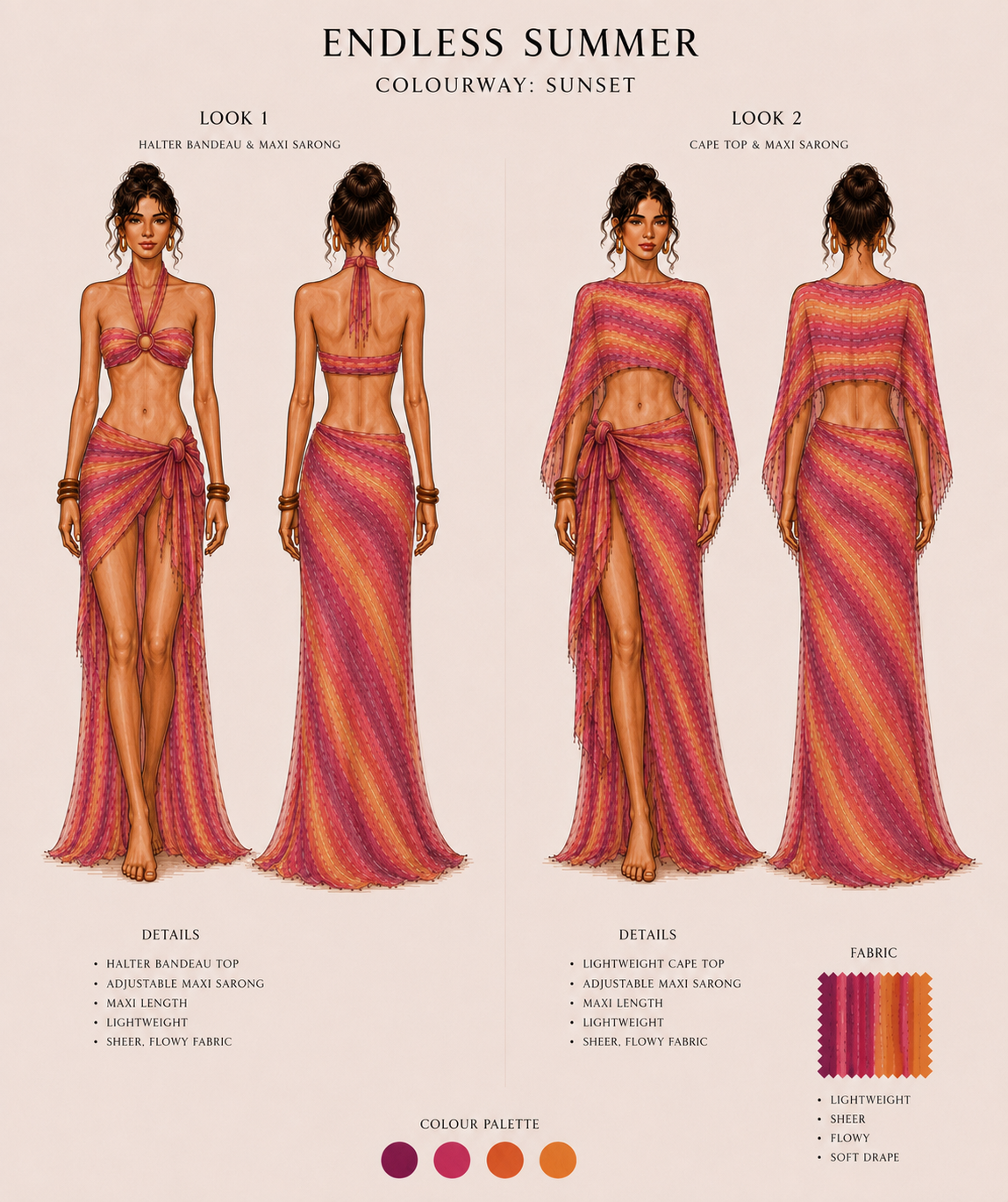 Maxi Sarong - Sunset