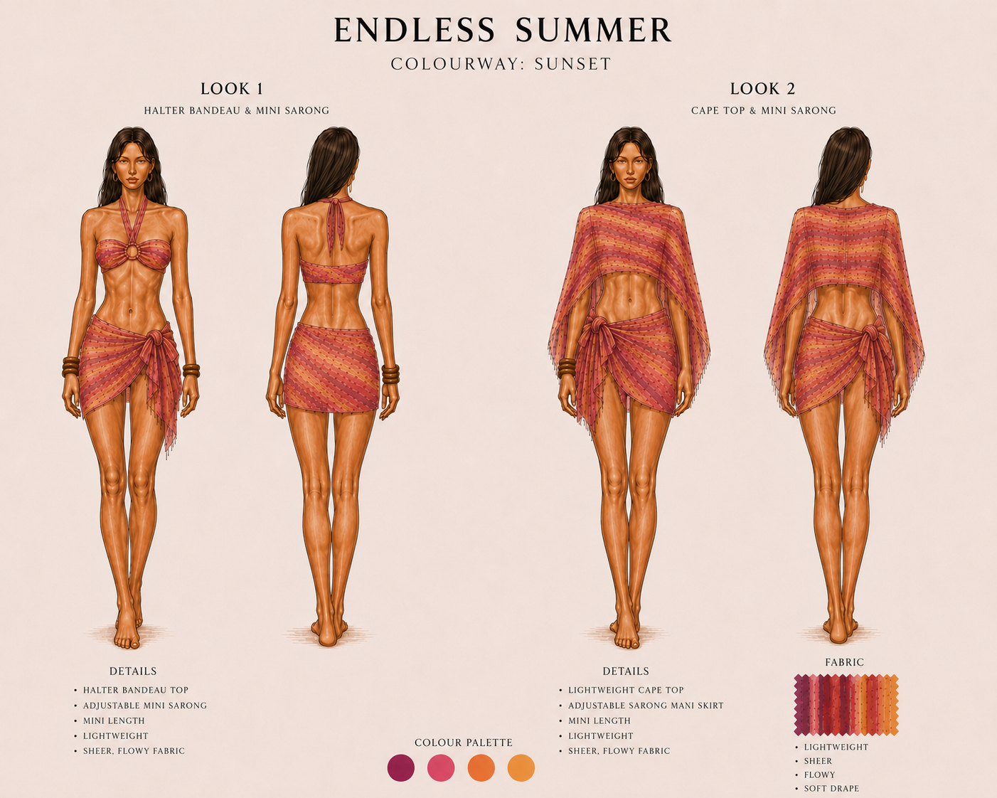 Mini Sarong - Sunset
