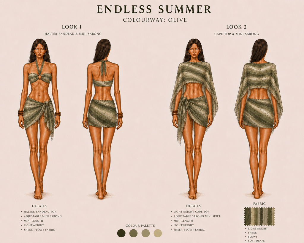Mini Sarong - Olive