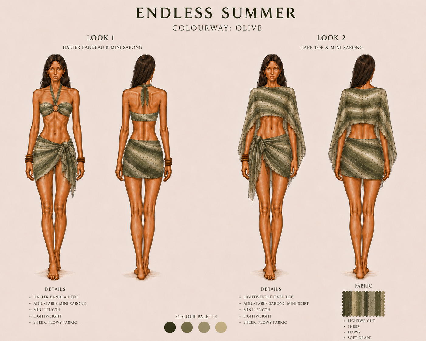 Mini Sarong - Olive